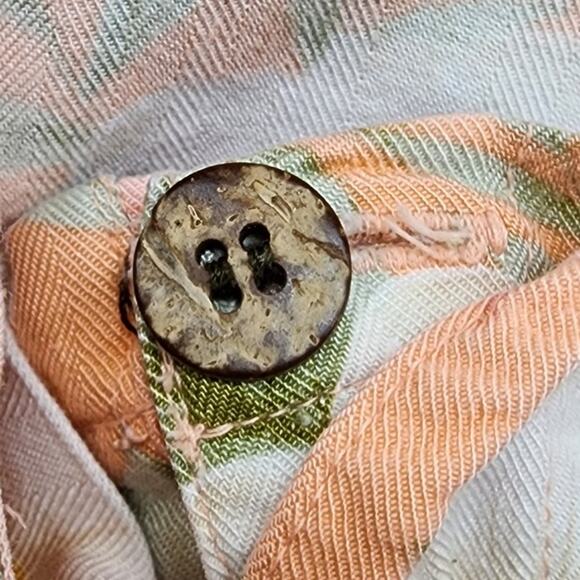 Vintage Jaclyn Smith Pants Womens M Orange Pink Yellow Floral Rayon Capri Flowy - Picture 2 of 11